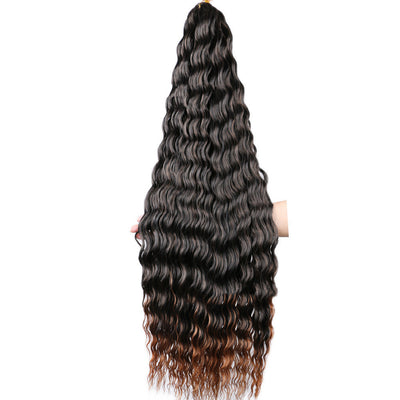 Chemical Fiber Wig Crochet Deep Curve 32inch