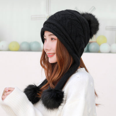 Women's Solid Color Knitted Beanie