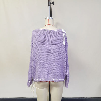 Bowknot Pullover Sweater