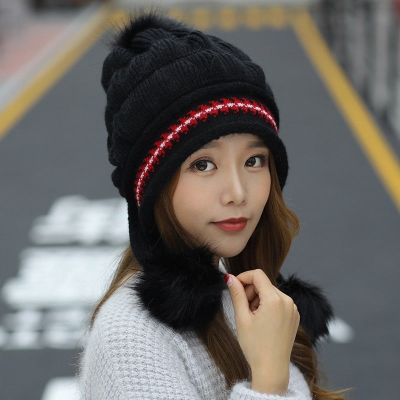 Earmuffs knitted woolcap