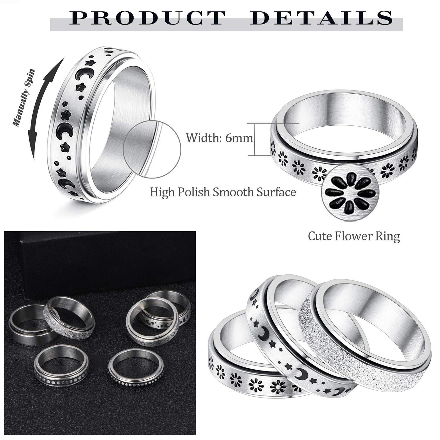 Steel Rotatable Spinner Ring