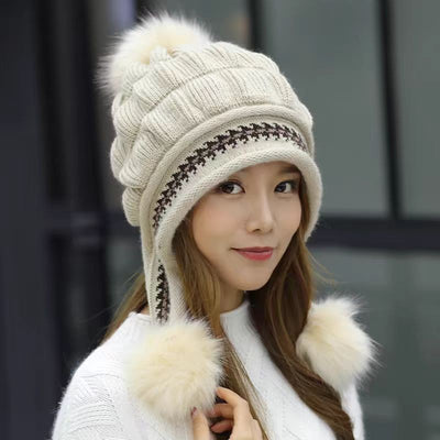 Earmuffs knitted woolcap