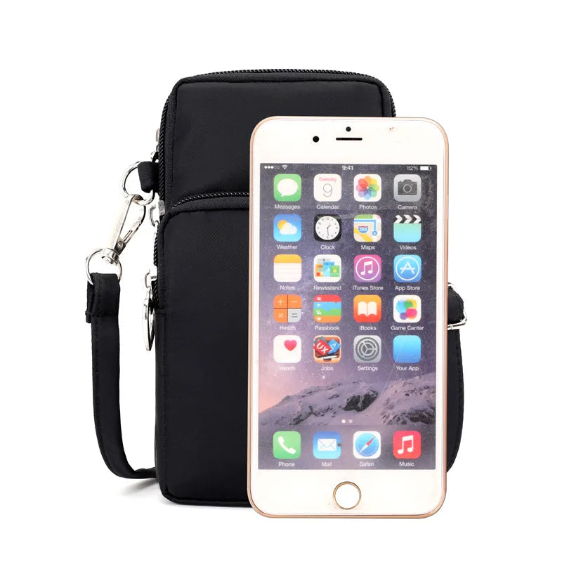 High quality Small Crossbody Bags For Women Multifunction Waterproof Nylon Shoulder Bag Cell Phone Sports Messenger Pouch Bags