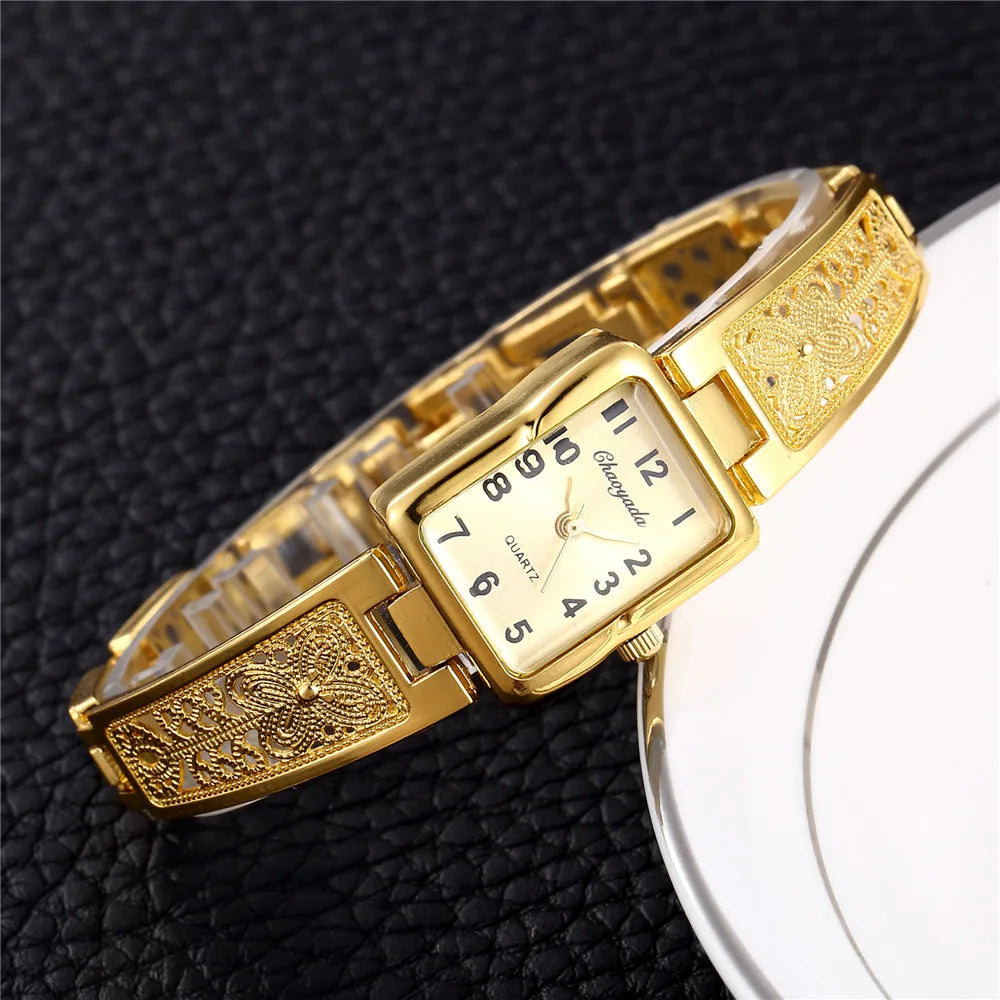 Luxury Gold Stainless Steel Women Bracelet Watches Fashion Woman Watch Casual Dress Ladies Watch Female Clock Relogio Feminino