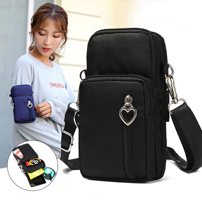 High quality Small Crossbody Bags For Women Multifunction Waterproof Nylon Shoulder Bag Cell Phone Sports Messenger Pouch Bags