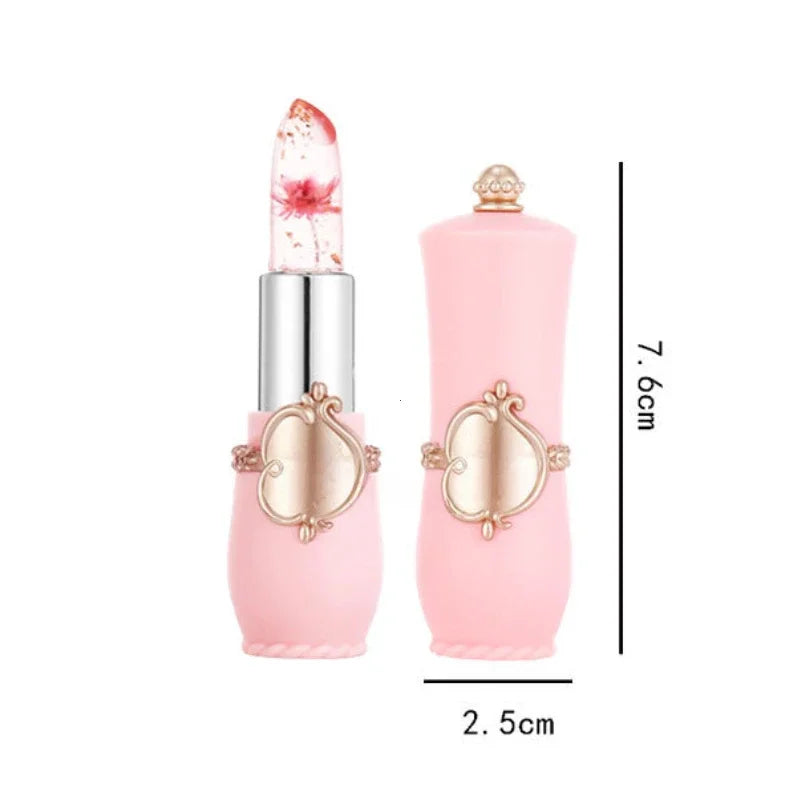 Waterproof 6-color Transparent Moisturizing Jelly Color Changing Lipstick Temperature Changing Flower Lipstick Lip Balm