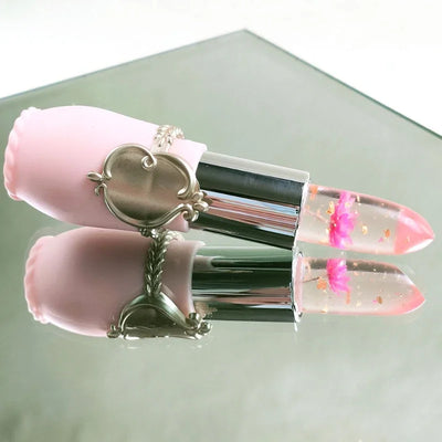 Waterproof 6-color Transparent Moisturizing Jelly Color Changing Lipstick Temperature Changing Flower Lipstick Lip Balm