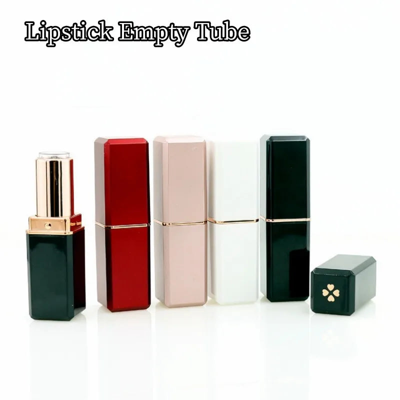 1pc Portable Empty Lipstick Tube 12.1mm Caliber DIY Lip Balm Tubes Metal Lip Gloss Cosmetic Packing Container Beauty Tool