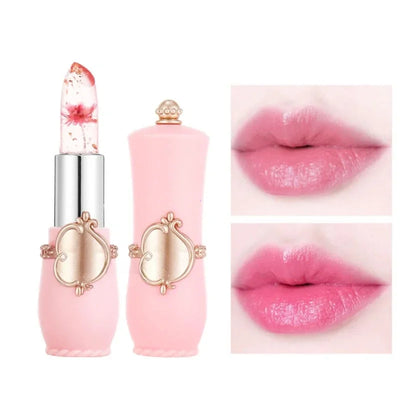 Waterproof 6-color Transparent Moisturizing Jelly Color Changing Lipstick Temperature Changing Flower Lipstick Lip Balm