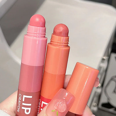 Gege Bear 4 in 1 Velvet Matte Crayon Lipstick Super Stay Makeup Pink Red Long Wear Waterpoof Non-Stick Cup Tiny Lip Stick