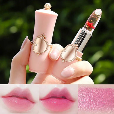 Waterproof 6-color Transparent Moisturizing Jelly Color Changing Lipstick Temperature Changing Flower Lipstick Lip Balm