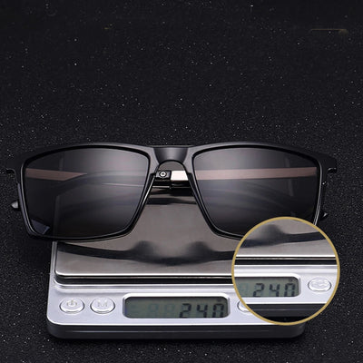 KLASSNUM Polarized Sunglasses for Men Luxury Brand 2024 Trendy Anti UV400 Shads Driving Sport Sun Glasses Metal Retro Glasses