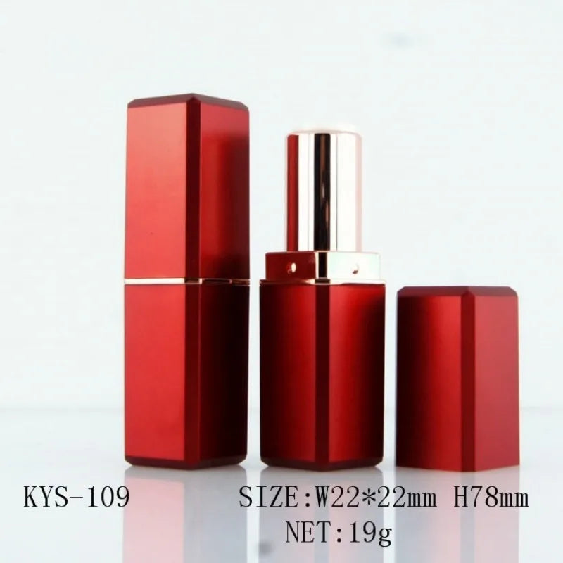 1pc Portable Empty Lipstick Tube 12.1mm Caliber DIY Lip Balm Tubes Metal Lip Gloss Cosmetic Packing Container Beauty Tool