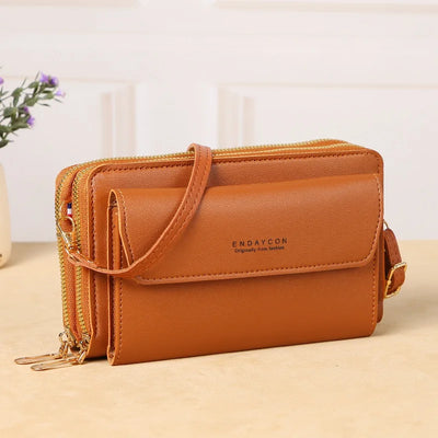 2023 New Crossbody Bag for Women Summer Small Market Simple One Shoulder Bag for Mobile Phone Double Layer Casual Small Body Bag