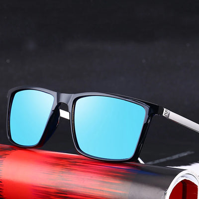 KLASSNUM Polarized Sunglasses for Men Luxury Brand 2024 Trendy Anti UV400 Shads Driving Sport Sun Glasses Metal Retro Glasses