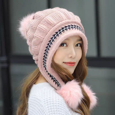 Earmuffs knitted woolcap