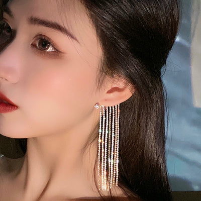 Simple Long Tassel Earrings