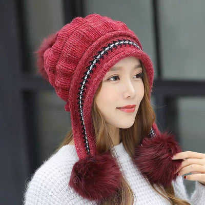 Earmuffs knitted woolcap